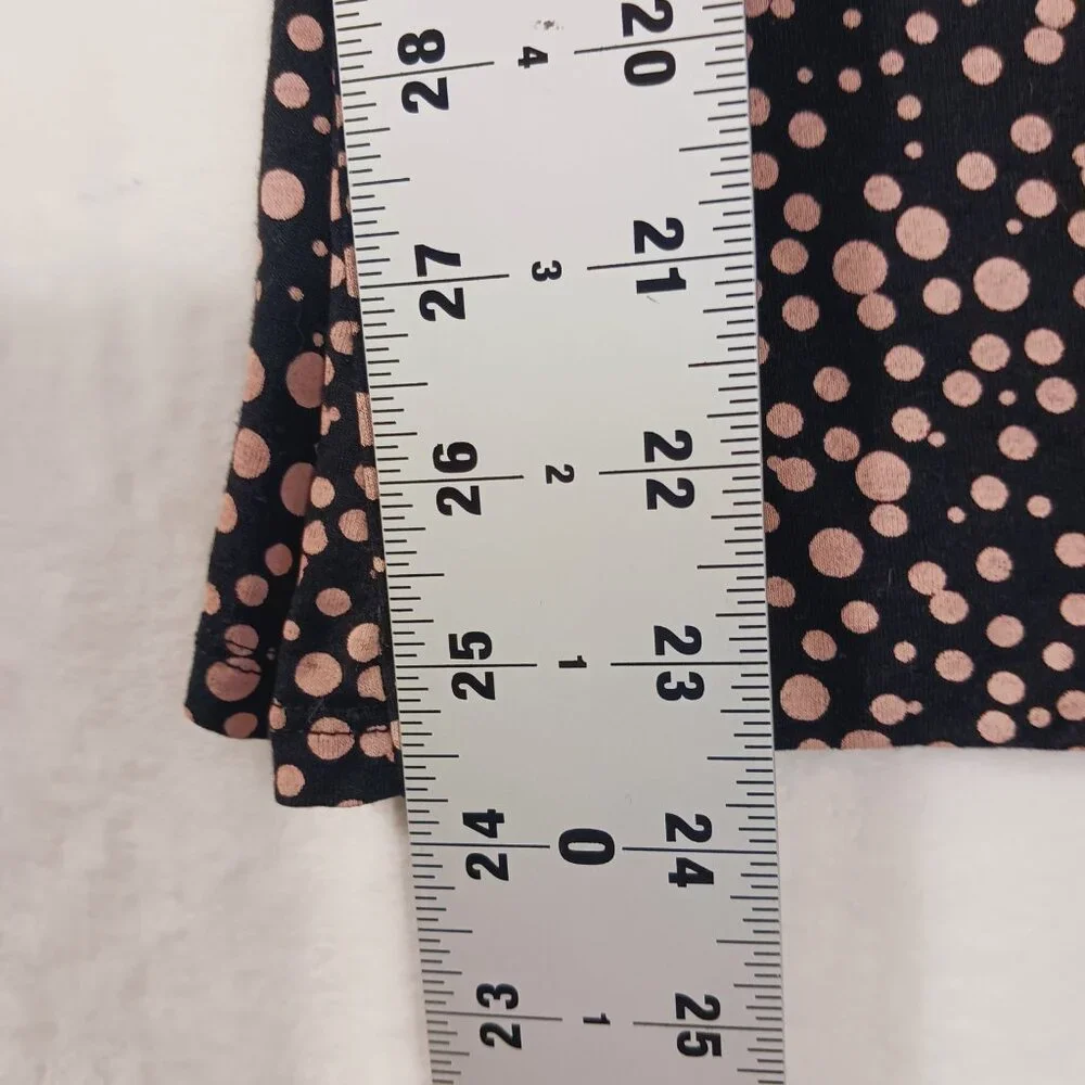 Boden, Women's Top, Size 8, Black with Soft Pink Dots, Lyocell and Wool Blend - Picture 12 of 16